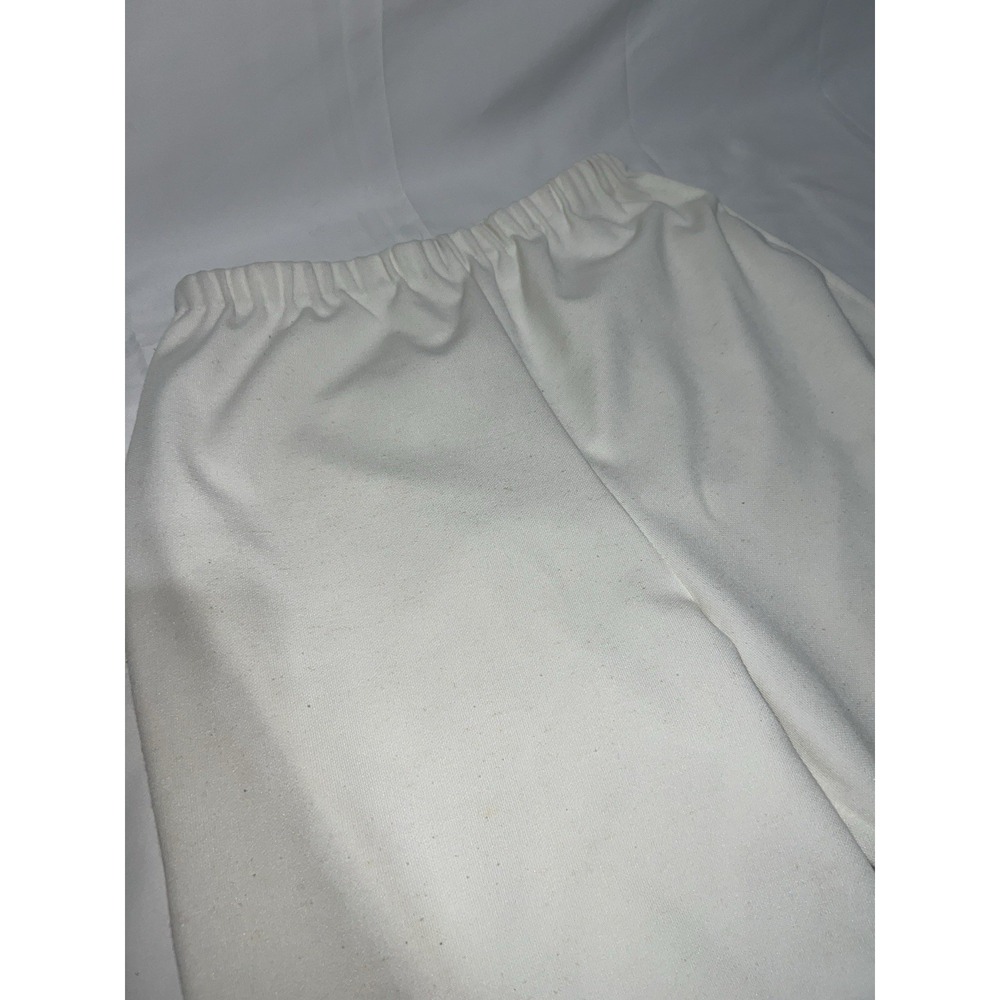 Vintage 80's ILGWU Women's Size 14 Trousers Polyester White Style 1990 Pants USA - Picture 5 of 6